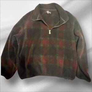 Lands End 1/4 fleece pullover size XL